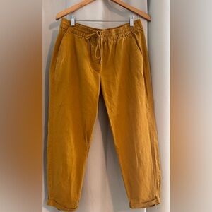 J. Crew Mustard Drawstring Waist Pants